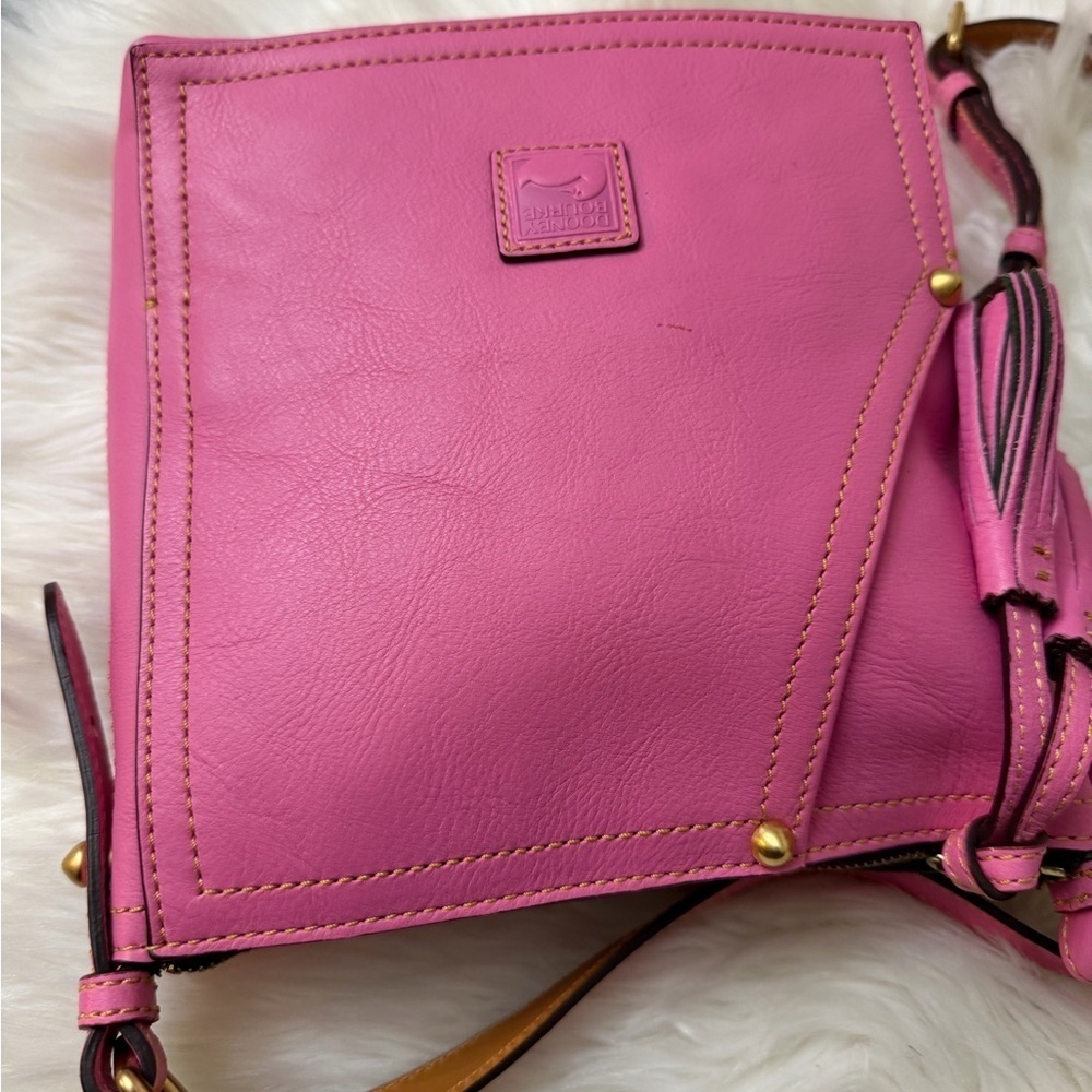 Dooney & Bourke Pink Crossbody Bag with Tassel - Picture 8 of 13